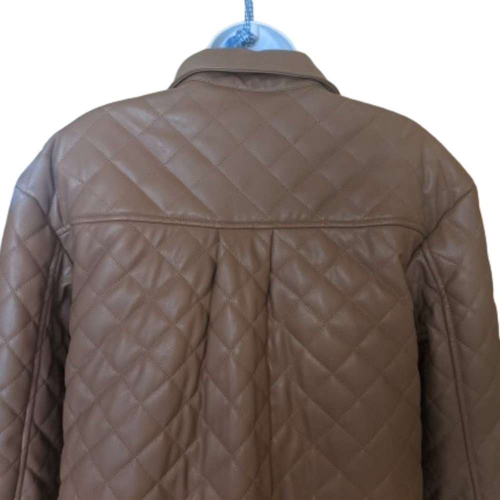 Mid Length Tan Beige Fall Winter Coat Size Small